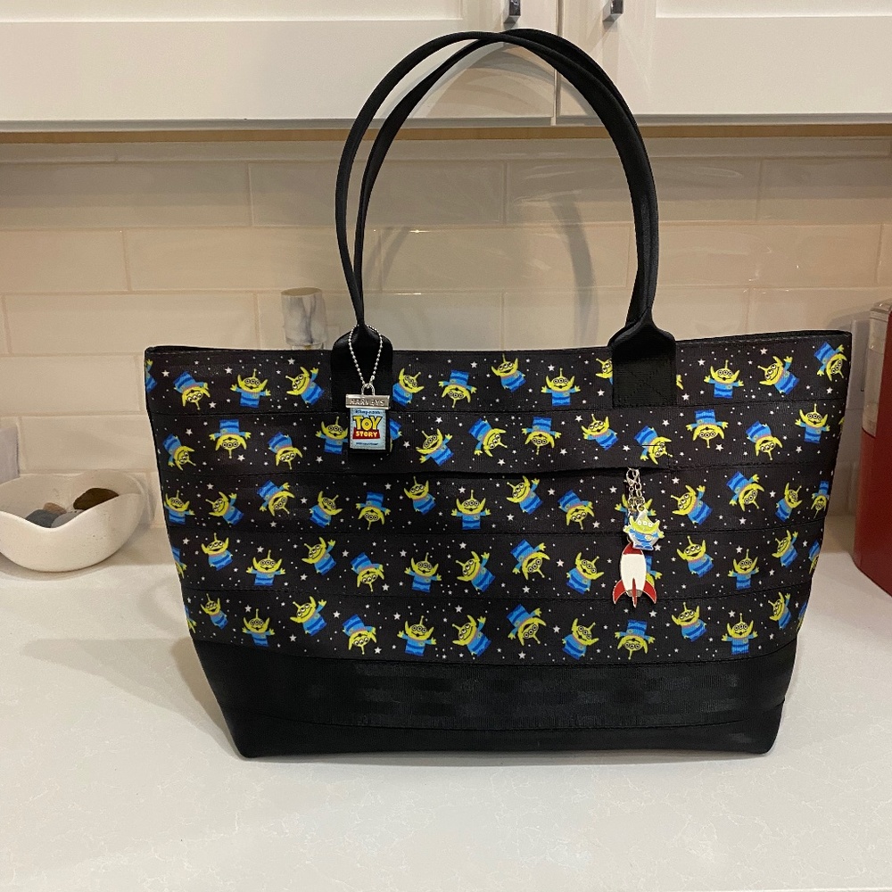 Harvey’s Toy Story Alien large tote and wallet